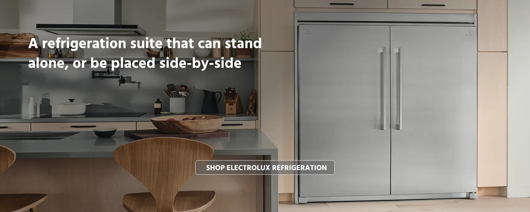 Electrolux refrigeration suites refrigerator and freezer 