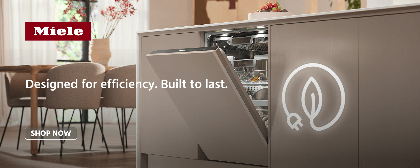 Welcome effortless dishwashing into your home. Experience a series that brings together care for your dishes, time, wallet, and the environment.