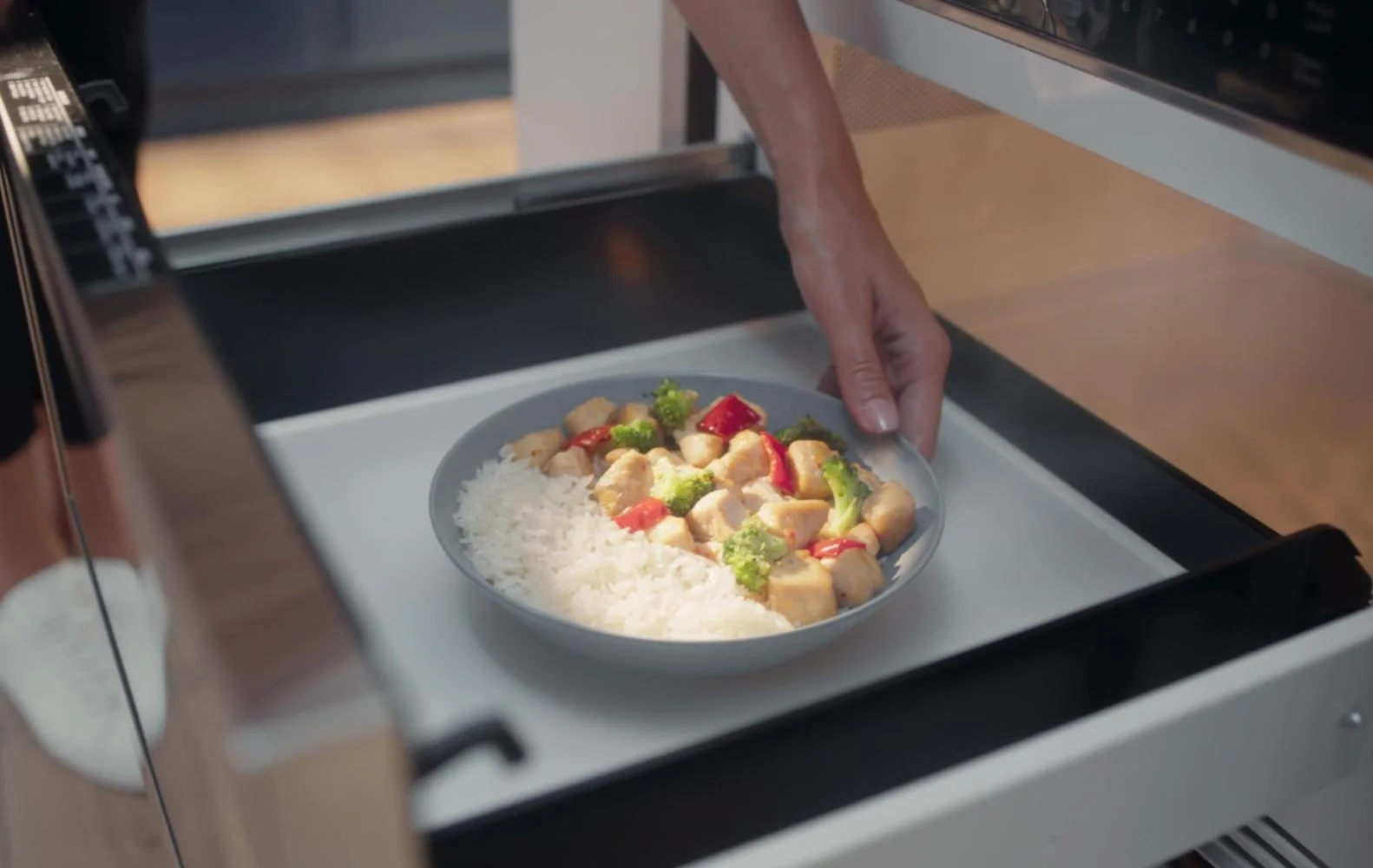 Spacious Interior - 1.2 cu. Ft. Capacity.