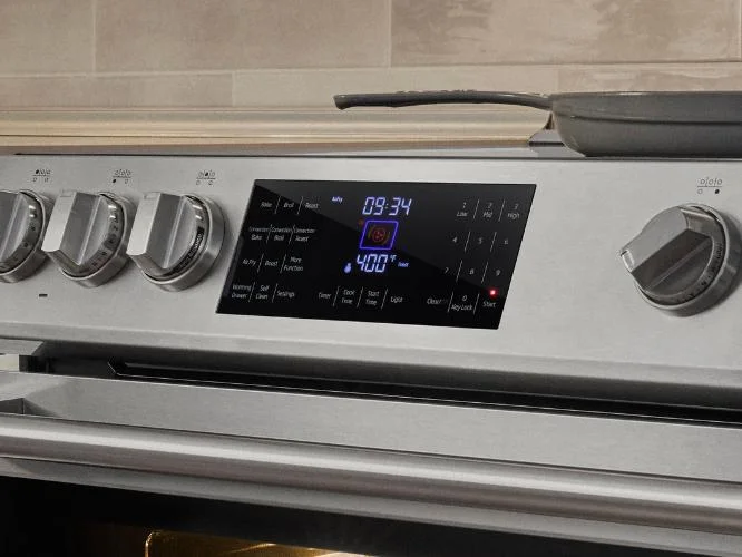 Ergonomic Tilted Control and Display Panel