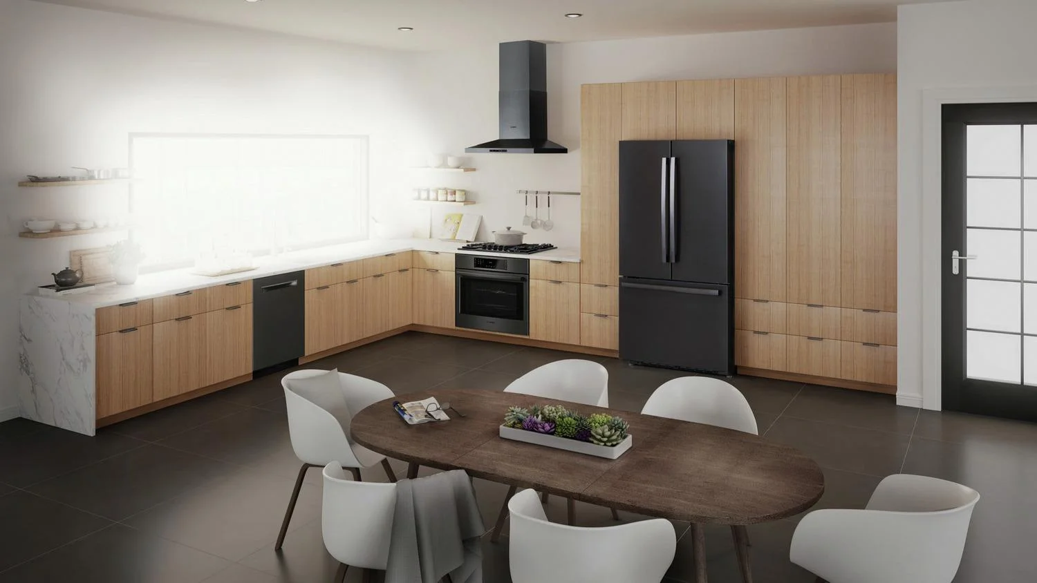 Black Stainless Steel for a sleek design