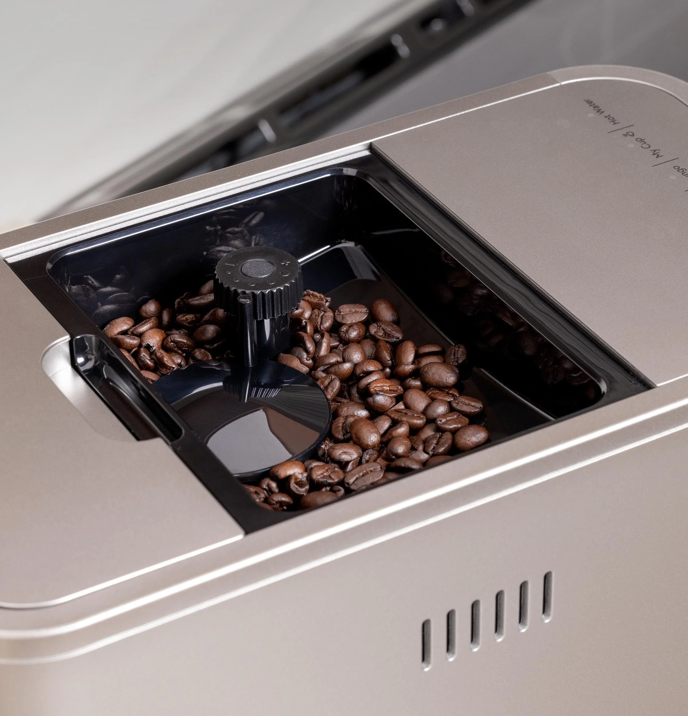 Built-In Bean Hopper