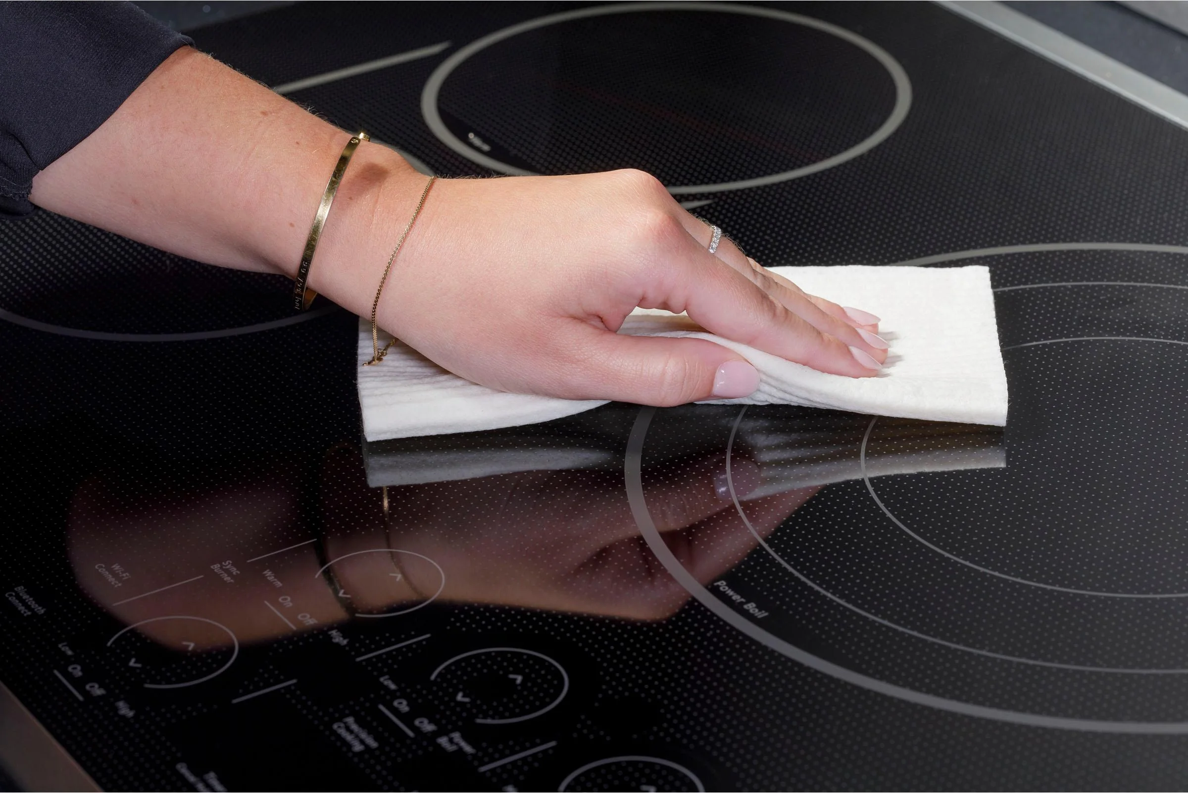 Easy Clean Surface with Beveled Edge