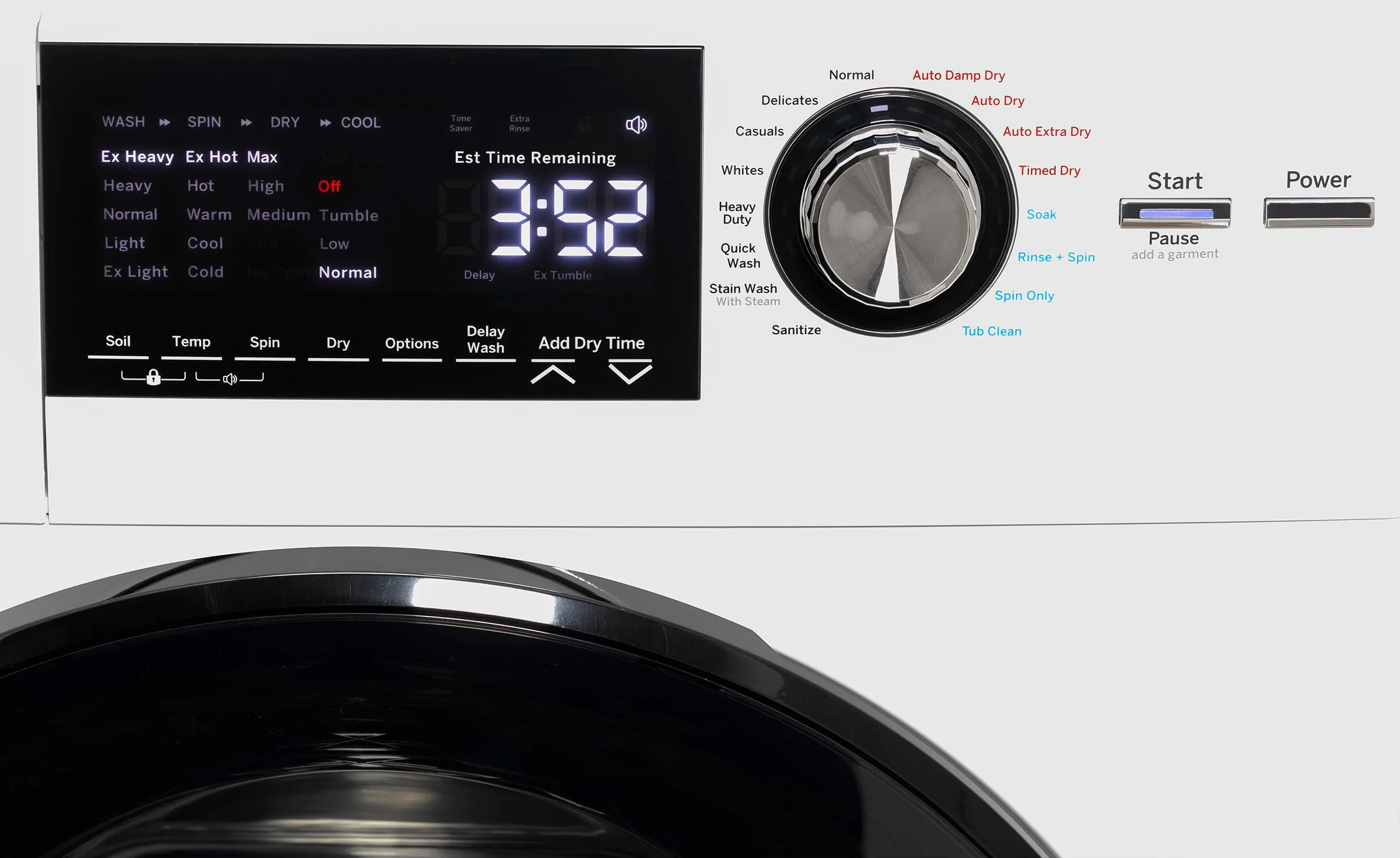 5 wash temperature levels