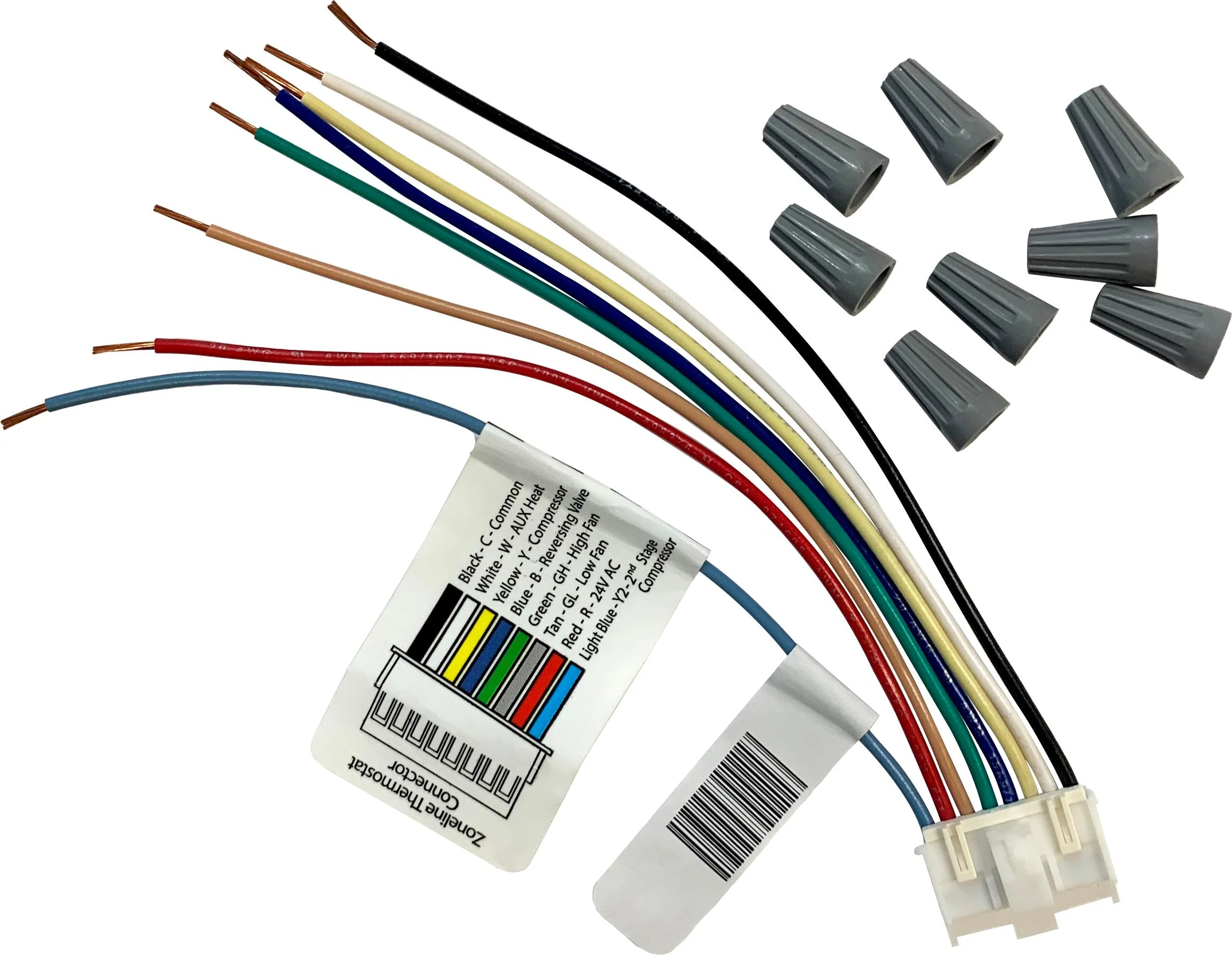 Convenient 10 pack quick connect 8 pin, 8 wire harness