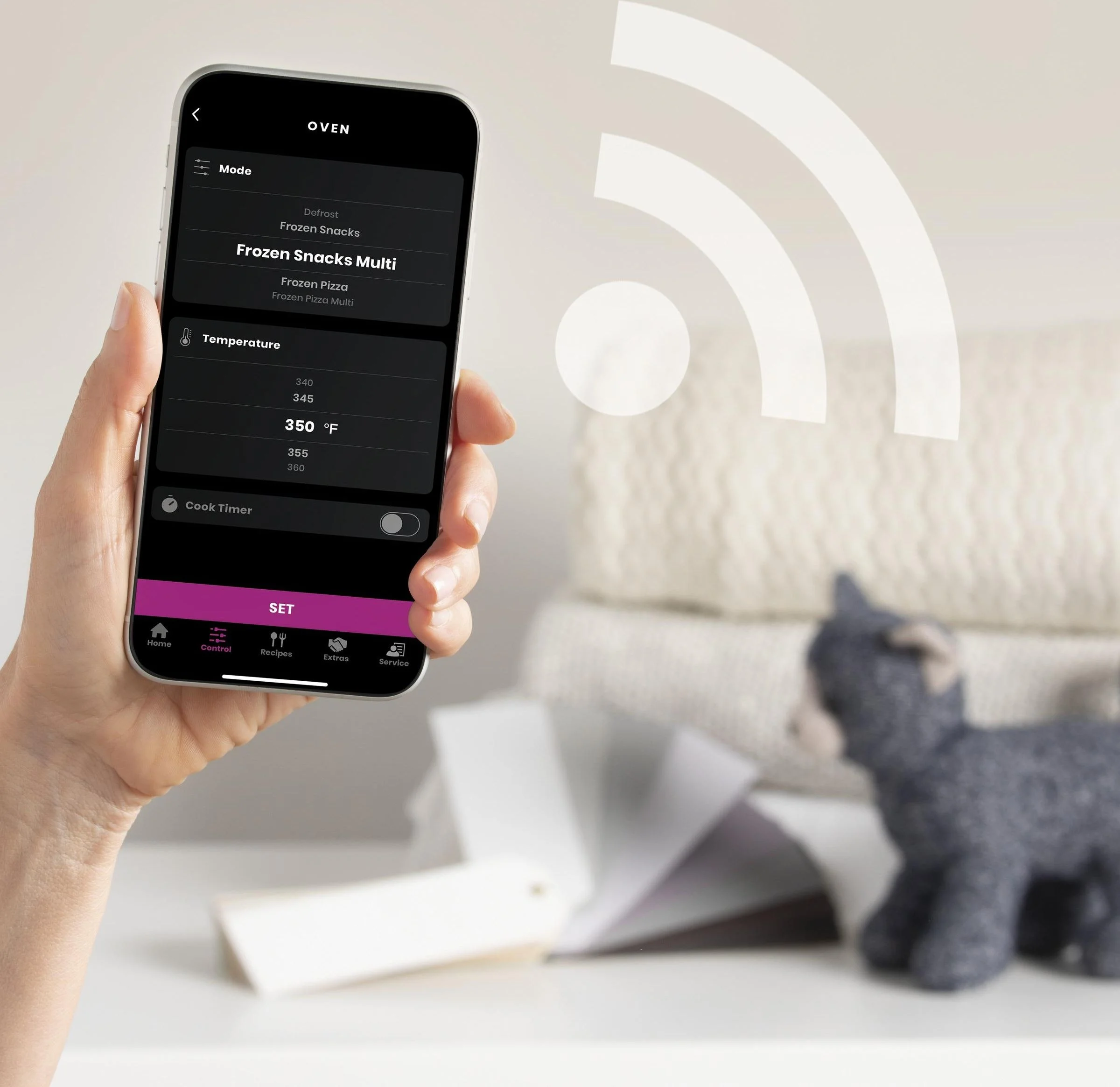 Built-In WiFi, Powered by SmartHQ App