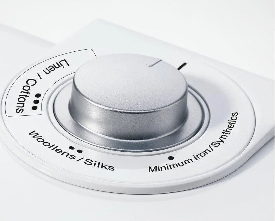 Temperature selection to suit textiles
