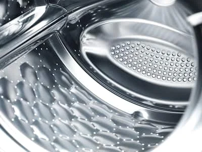 Honeycomb drum with perforated rear wall