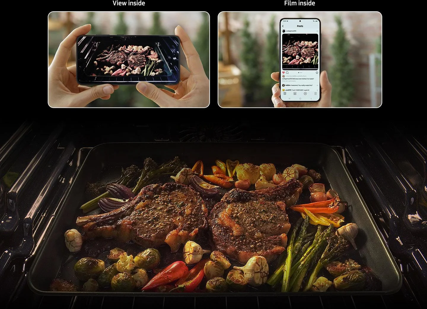 See what's cooking, right from your smartphone.