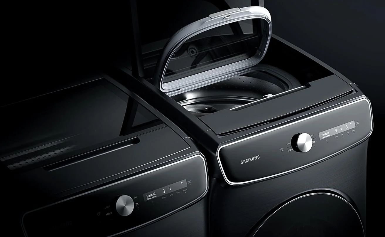 One machine. Two washers.