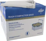 Heavy-Duty Plastic Compactor Bags (60-Pack) - White with Odor Remover for 18-IN Compactor Models