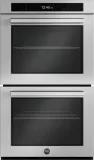 30 inch Electric Double Oven Combination with Steam, Self-Clean and Bertazzoni Assistant Carbonio
