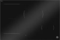 30'' Induction Cooktop with Concealed Central Touch Slider Interface Black Glass