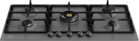 36 Front Control Gas Cooktop 5 burners Carbonio