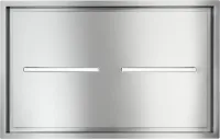 43-inch Brushed Ceiling Mounted Range Hood with LED Light Choice of blowers sold separately HBC1 Series