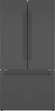 800 Series, French Door Bottom freezer, multi door, 36'', Black inox-antifingerprint