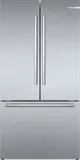 800 Series, French Door Bottom freezer, multi door, 36'', Brushed steel (with anti-fingerprint)