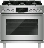 800 Series, Gas freestanding range, 36'', Stainless steel
