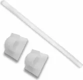 Cabinet protector with power cord clips
