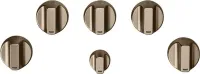 CAF(EBACK)(TM) 5 Gas Cooktop Knobs - Brushed Bronze