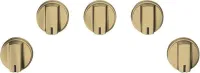 CAF(EBACK)(TM) 5 Gas Cooktop Knobs - Brushed Brass