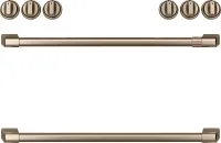 CAF(EBACK)(TM) Front Control Gas Knobs and Handles - Brushed Bronze