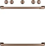CAF(EBACK)(TM) Freestanding Gas Knobs and Handles - Brushed Copper