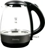 1.2L Glass Kettle in Black
