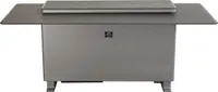 Elevato Smart Bar Table, Sandstone Black, 5.3 cu.ft fridge and freezer with Bluetooth control