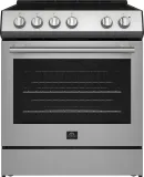 Leonardo Espresso 30-Inch Stainless Steel Electric Range, True Convection, Energy Efficient