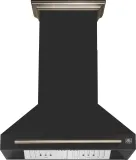 Aria 36 Inch Wall-Mounted Range Hood in Black