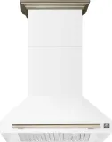 Aria 36 Inch Wall-Mounted Range Hood in White