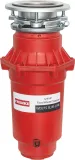 3/4 Horse Power Quiet Continuous Feed Waste Disposer Torque Master 2700 RPM Jam-Resistant DC Motor in Red/Chrome, WDJ75