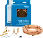Smart Choice 20' Copper Refrigerator Waterline Kit, Self Tapping