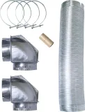 8' Semi-Rigid Dryer Vent Kit, with 2 Elbows