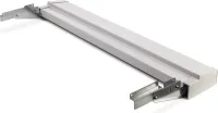 White Slide-In Range Adjustable Metal Backguard