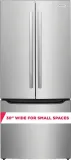 30" Freestanding French Door Refrigerator, 20.0 cu. ft. Capacity