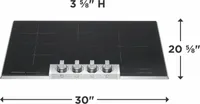 30" Induction Smoothtop Drop-In Cooktop