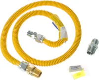 4 ft. Gas Range Connector Kit with Auto Shut Off