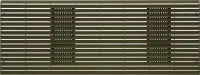 Zoneline architectural rear grille - dark brown