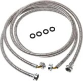 Universal 6 ft Washing Machine Hoses w/ 90 Degree Elbow