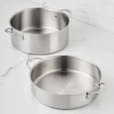 Commercial Clad Stainless Steel Rondeaus Large (9qt)