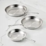 Commercial Clad Stainless Steel Skillets Medium (11-Inch)
