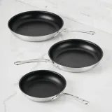 Commercial Clad Stainless Steel TITUM® Nonstick Skillets Medium (11-Inch)