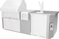 8' Outdoor Living Suites with Side Burners - GE Series