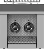 Double Side Burner, Built-in, 12