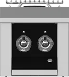 Aspire Panel, Control, Side Burner, Double, Black/stealth