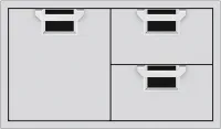 Double Drawer and Storage Door Combination, 36