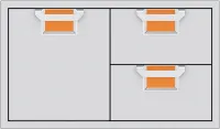 Double Drawer and Storage Door Combination, 36