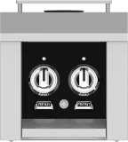 Panel, Control, Side Burner, Double, Black/stealth